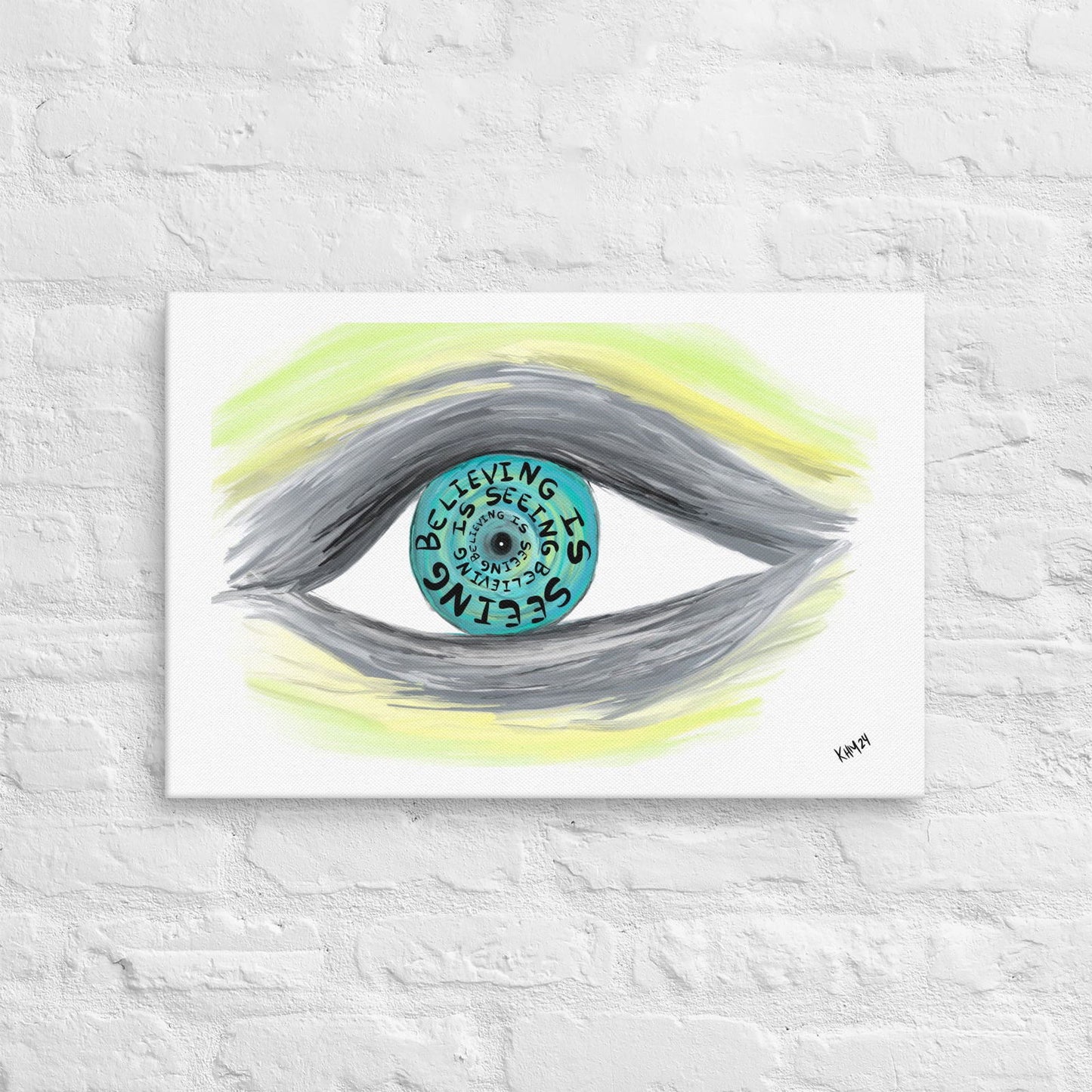 Believing is Seeing Wall Art Print on Canvas - Purposeful Dreamer