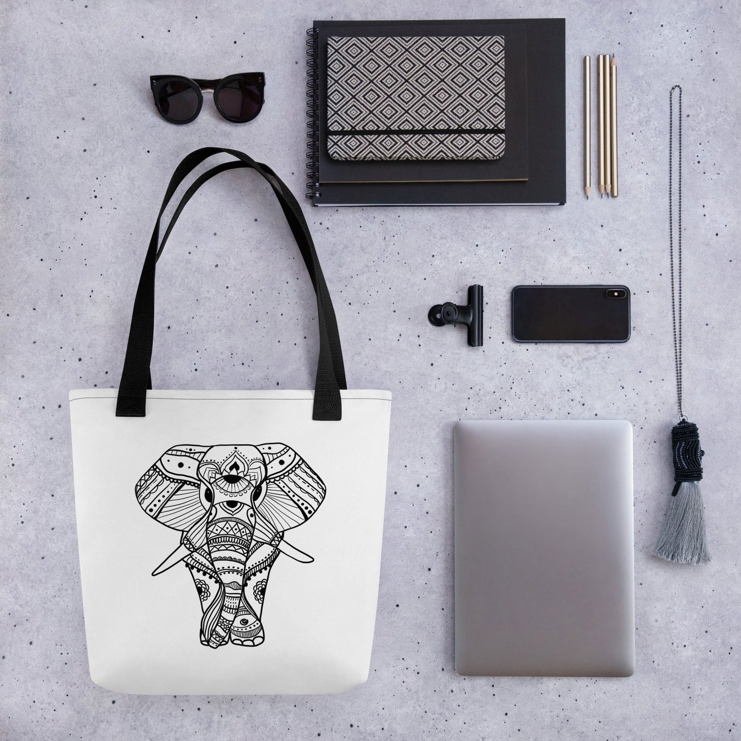 Boho Elephant Tote bag - Purposeful Dreamer