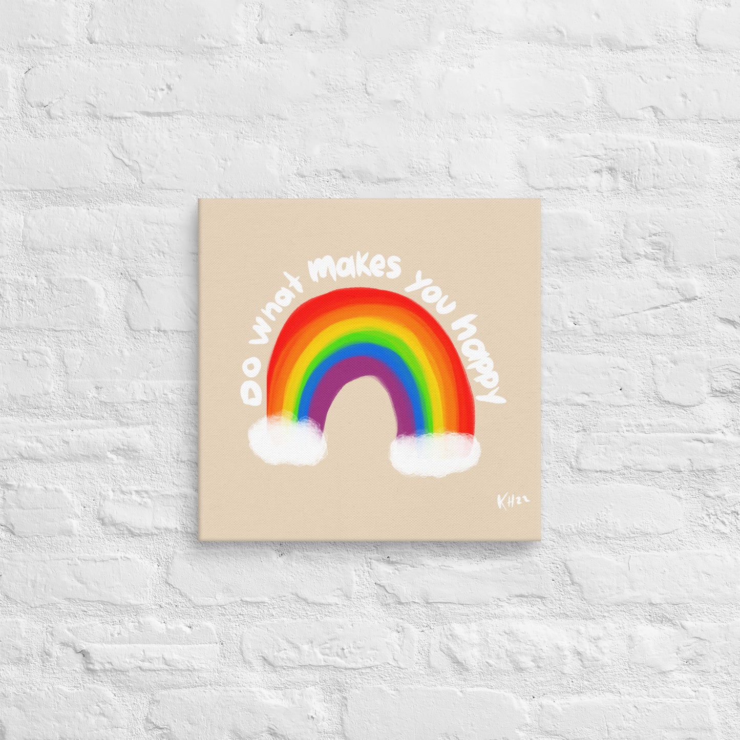 Do What Makes You Happy – Playful Canvas Print