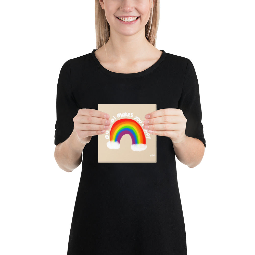 Do What Makes You Happy – Playful Canvas Print