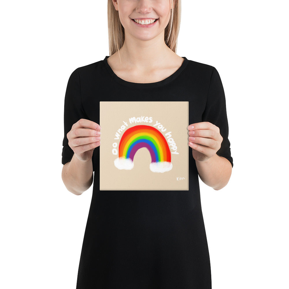 Do What Makes You Happy – Playful Canvas Print