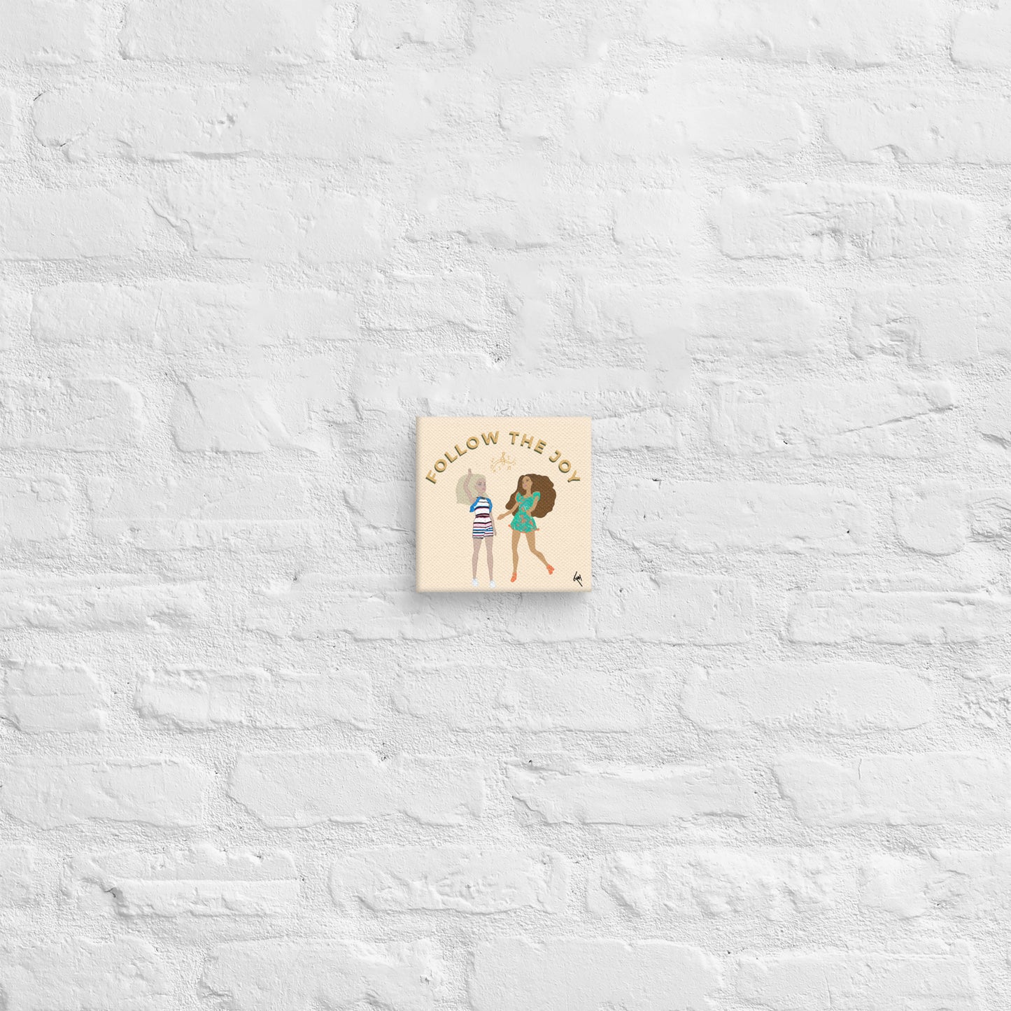 Follow the Joy Barbie-Inspired Canvas – Art to Uplift Your Space