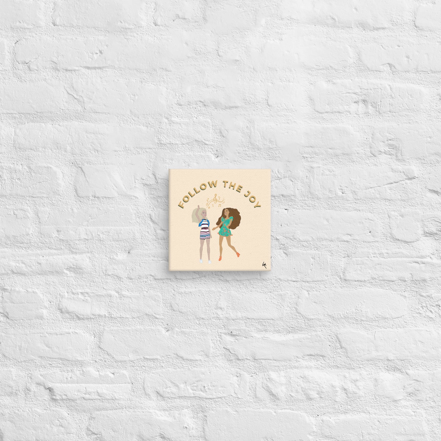 Follow the Joy Barbie-Inspired Canvas – Art to Uplift Your Space