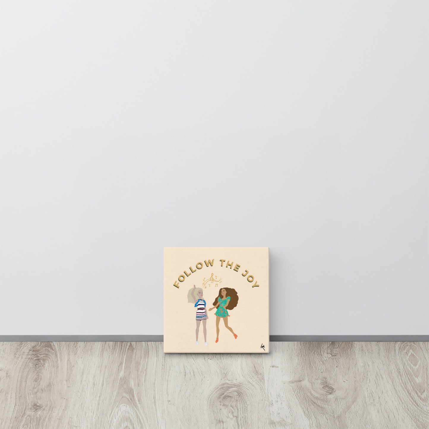 Follow the Joy Barbie-Inspired Canvas – Art to Uplift Your Space