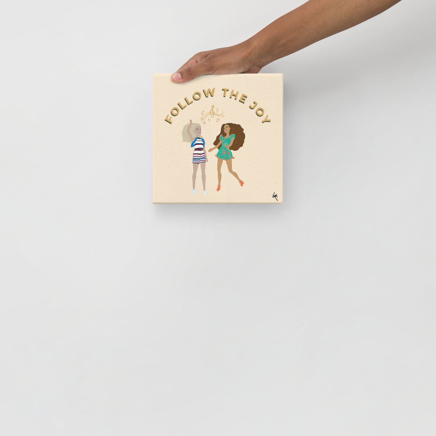 Follow the Joy Barbie-Inspired Canvas – Art to Uplift Your Space