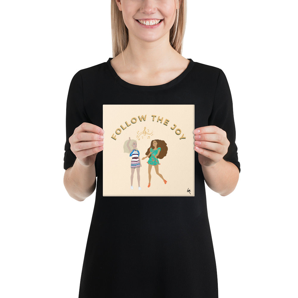 Follow the Joy Barbie-Inspired Canvas – Art to Uplift Your Space