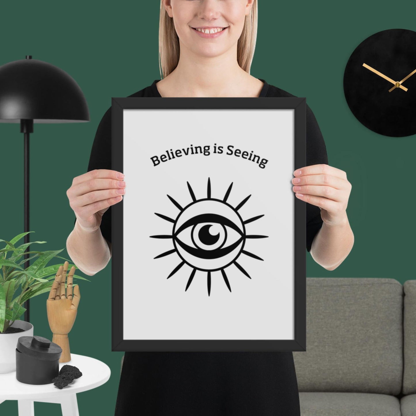Framed matte paper poster - Purposeful Dreamer