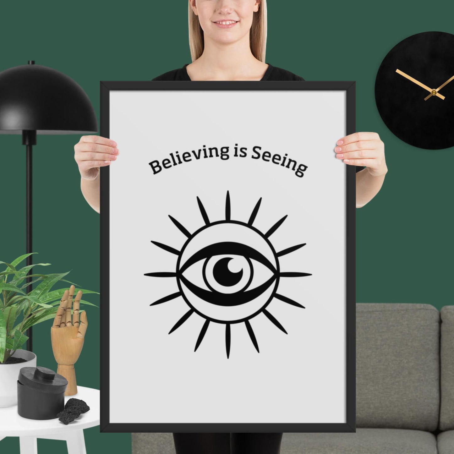 Framed matte paper poster - Purposeful Dreamer