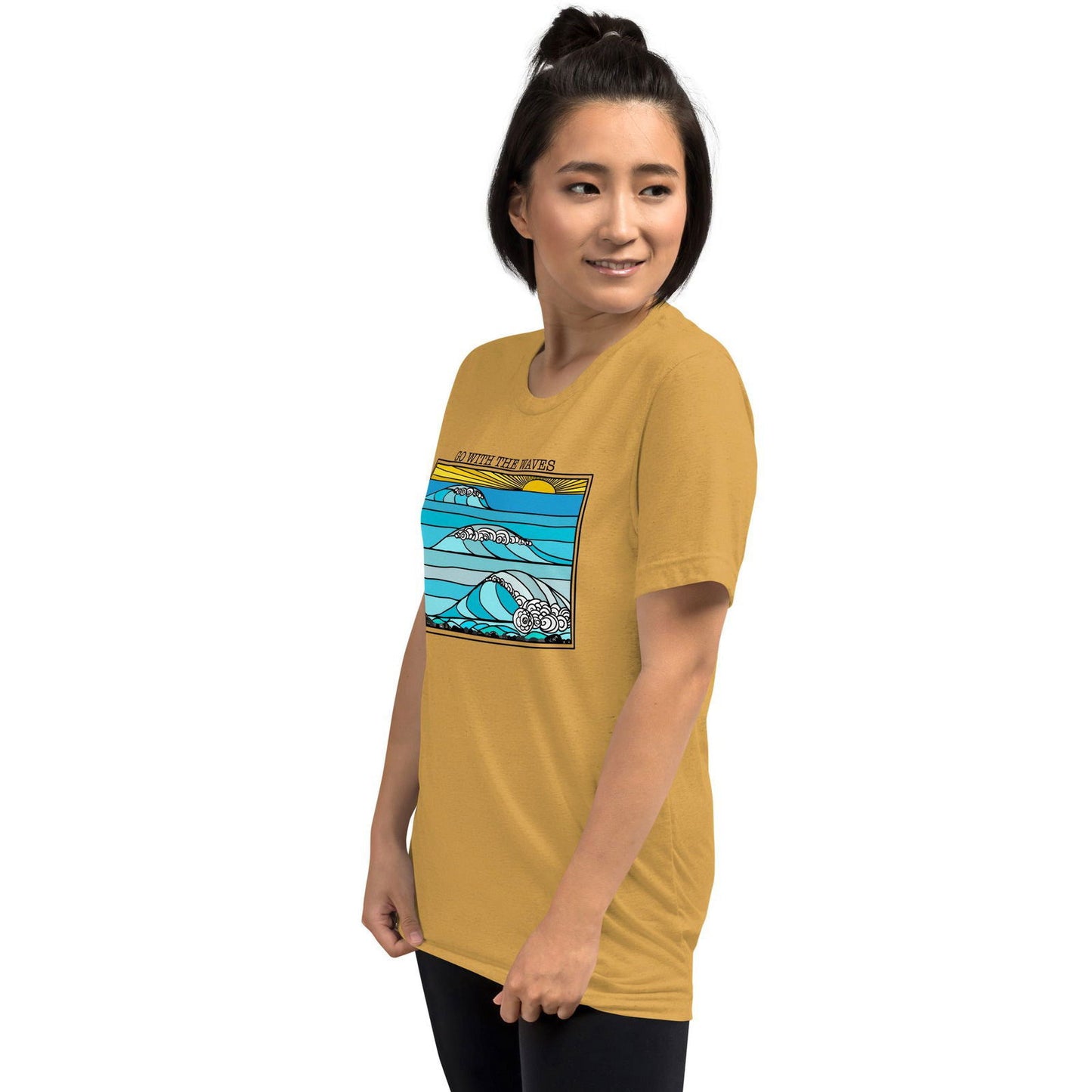 Go with the Waves Short sleeve t-shirt - Purposeful Dreamer