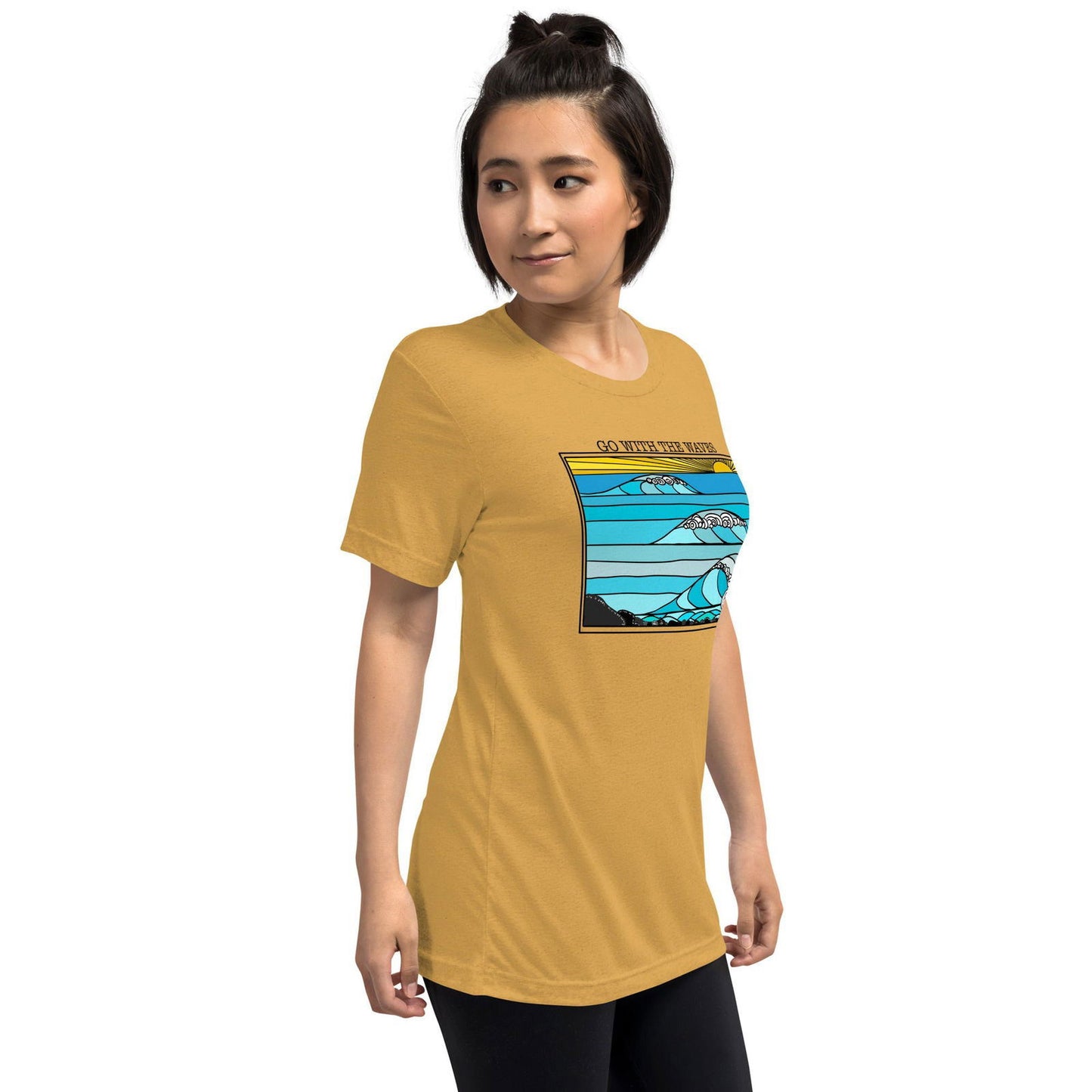 Go with the Waves Short sleeve t-shirt - Purposeful Dreamer