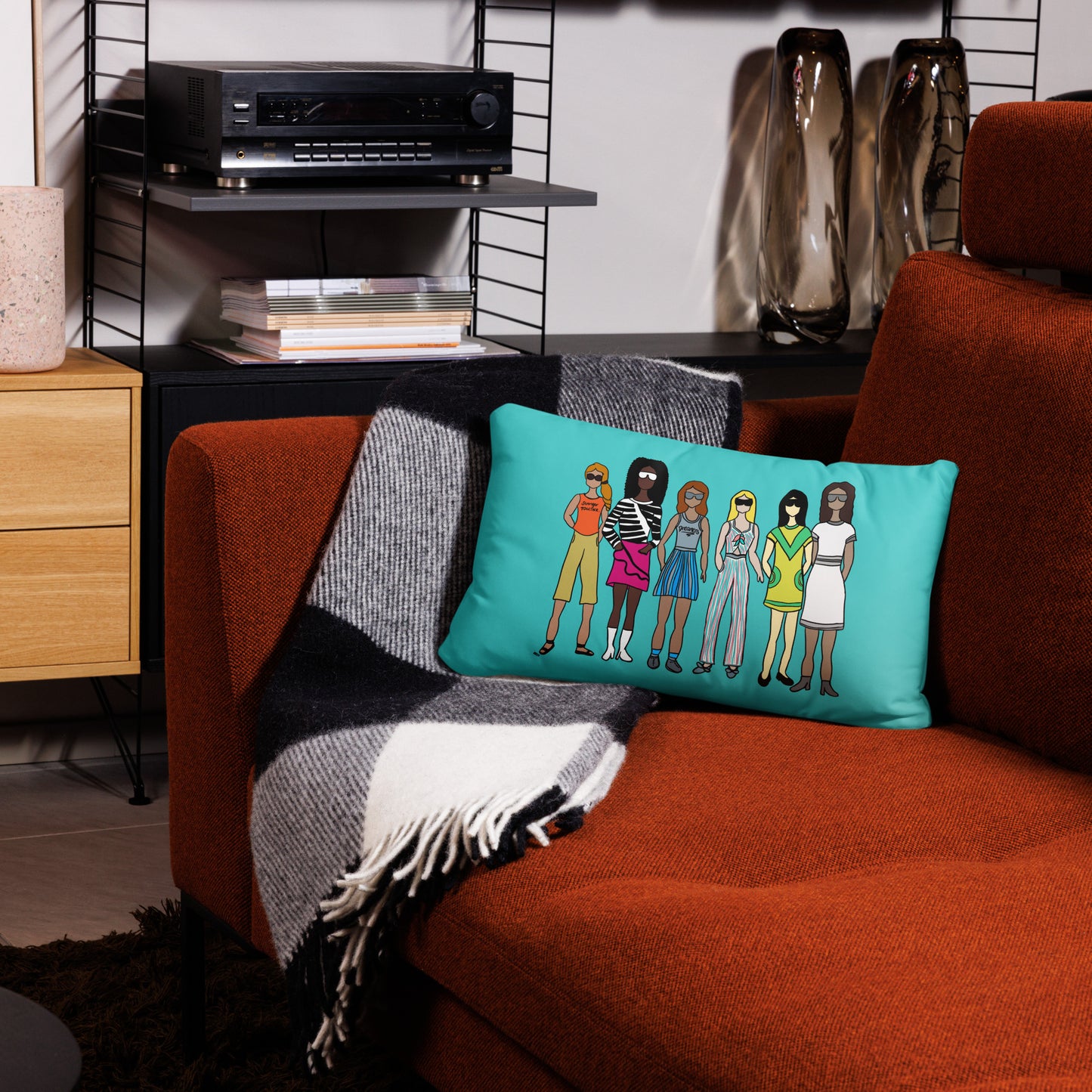 Stronger Together Throw Pillow – Purposeful Comfort with a Message