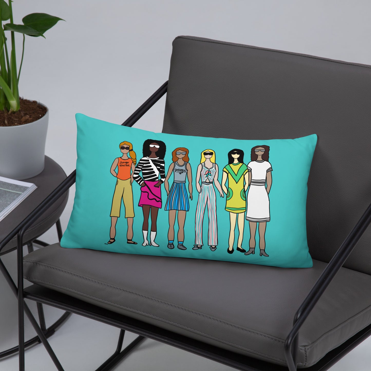 Stronger Together Throw Pillow – Purposeful Comfort with a Message