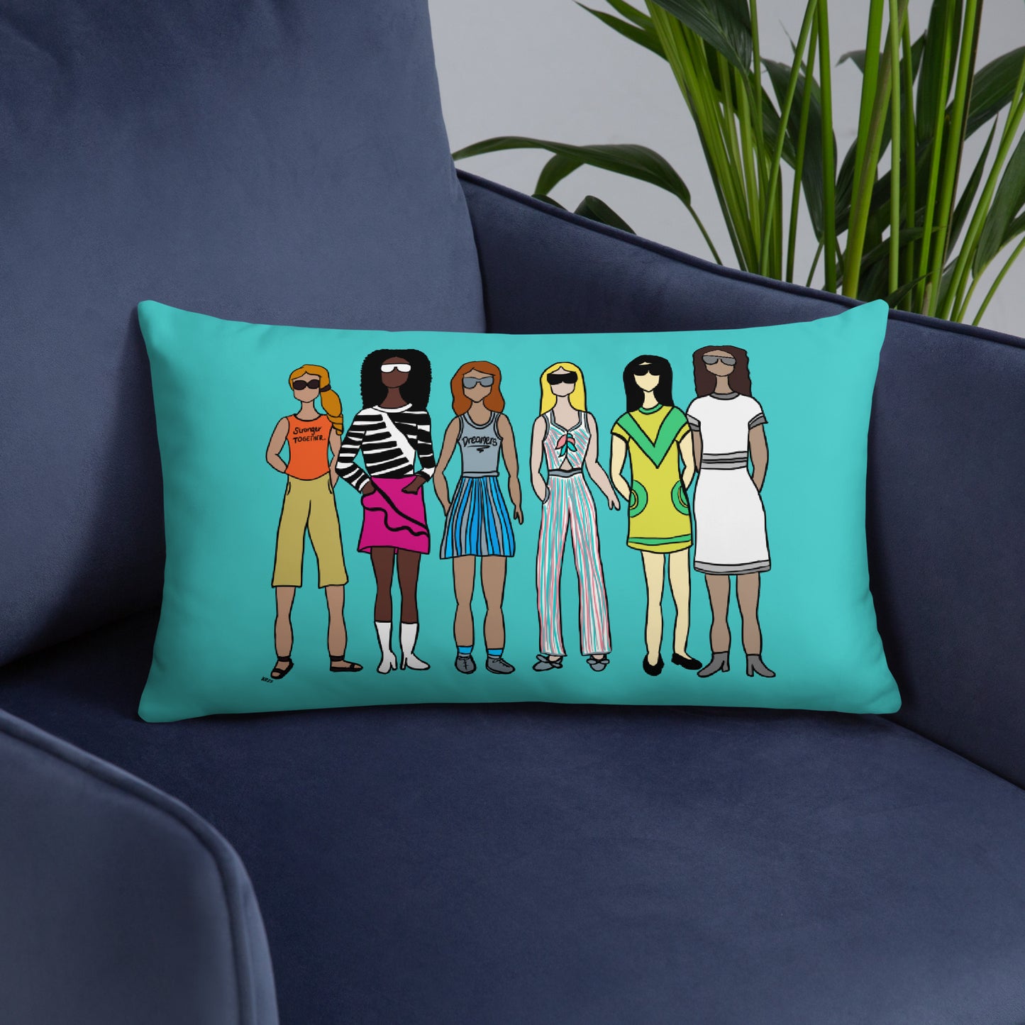 Stronger Together Throw Pillow – Purposeful Comfort with a Message