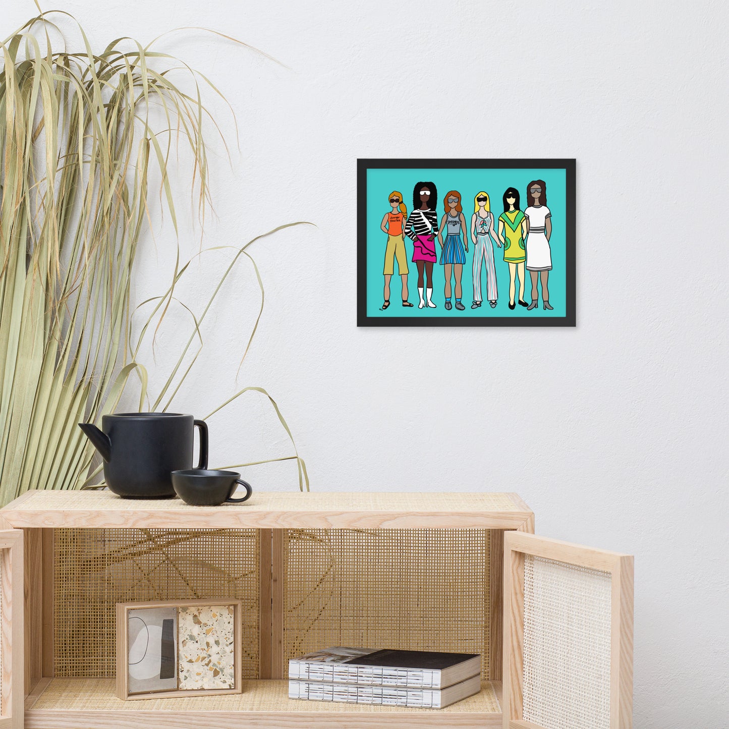 Stronger Together – Women's Empowerment Framed Wall Art Print