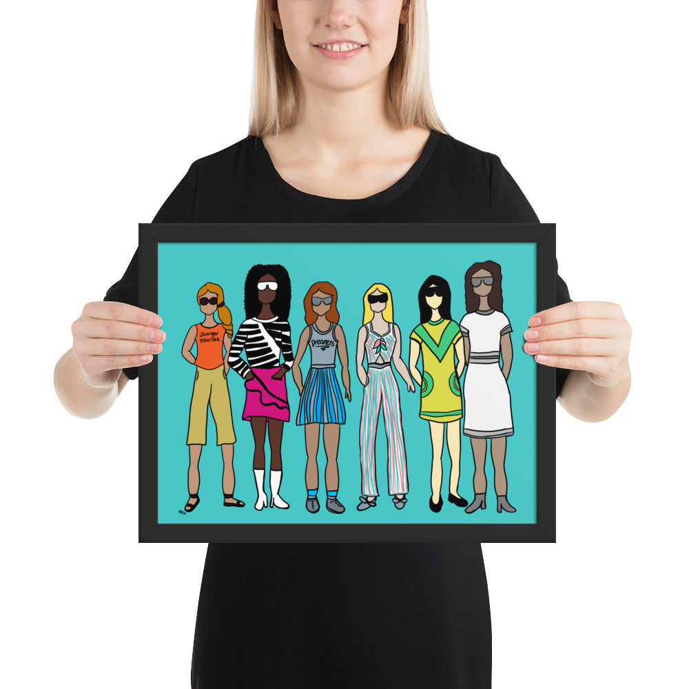 Stronger Together – Women's Empowerment Framed Wall Art Print