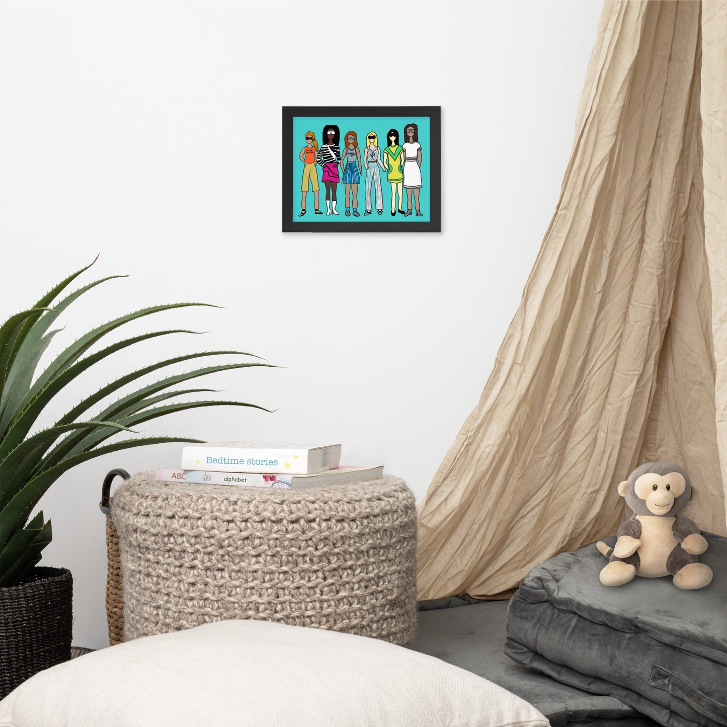 Stronger Together – Women's Empowerment Framed Wall Art Print