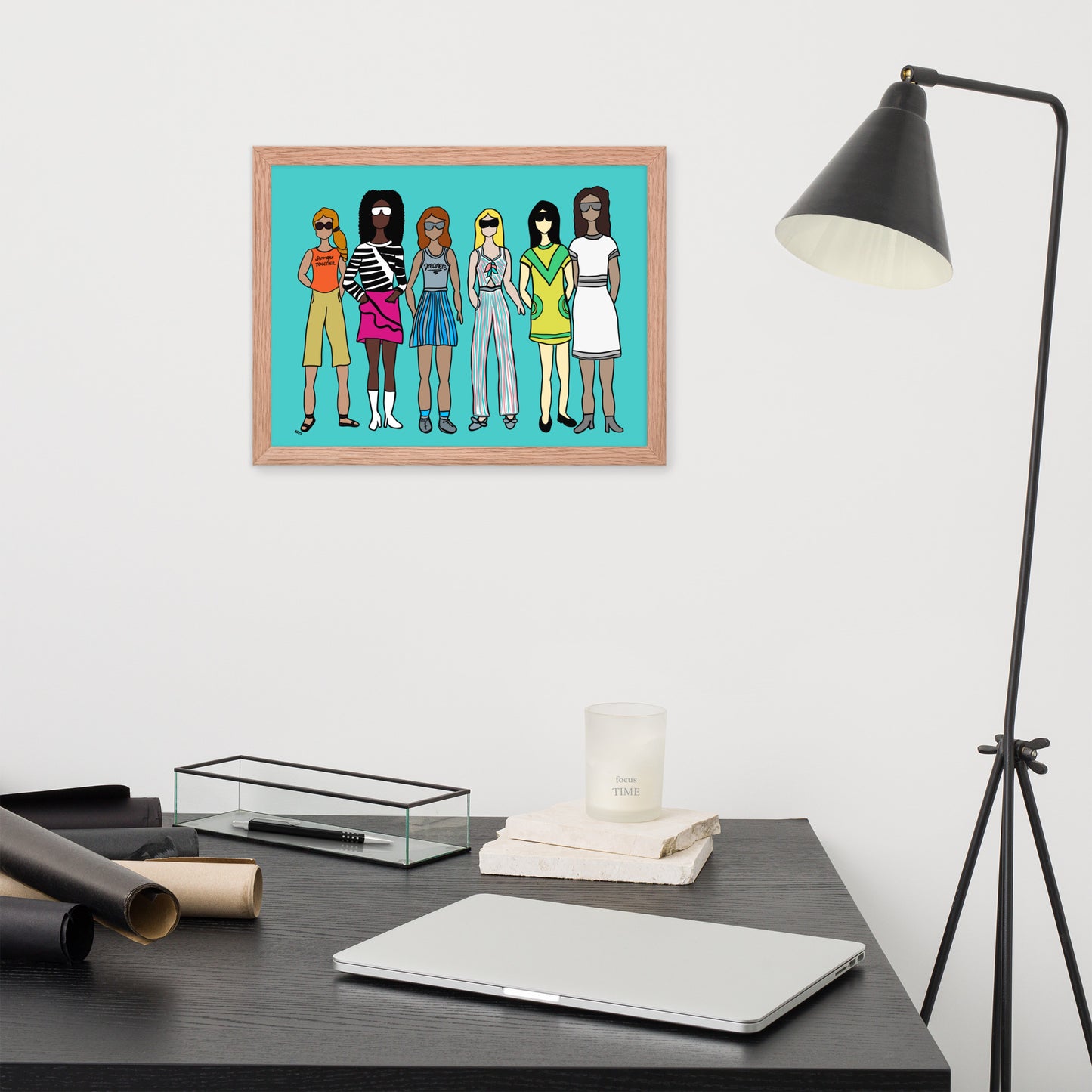 Stronger Together – Women's Empowerment Framed Wall Art Print