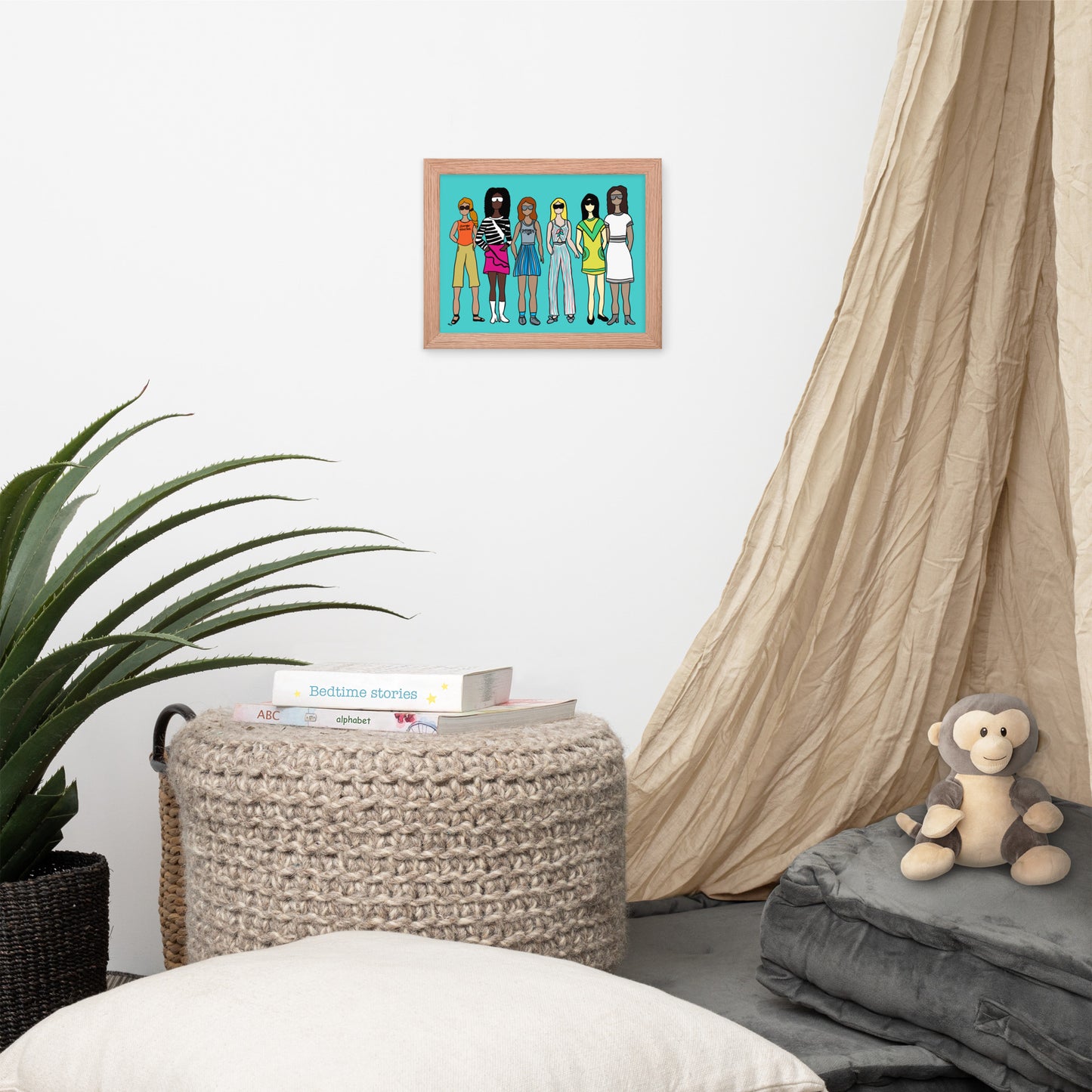 Stronger Together – Women's Empowerment Framed Wall Art Print