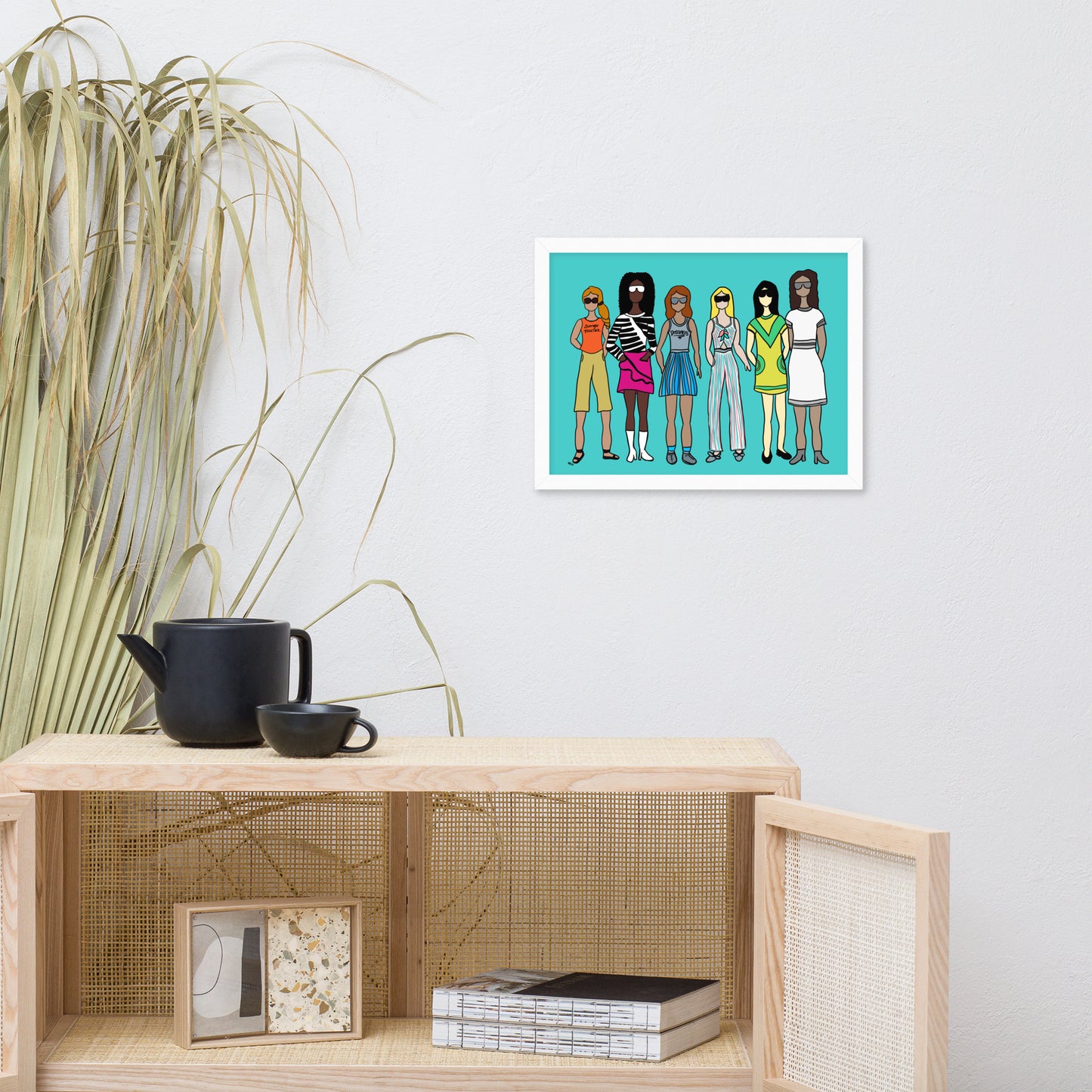Stronger Together – Women's Empowerment Framed Wall Art Print