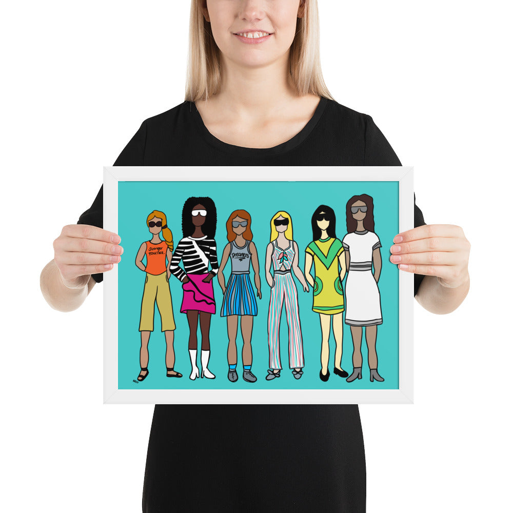 Stronger Together – Women's Empowerment Framed Wall Art Print