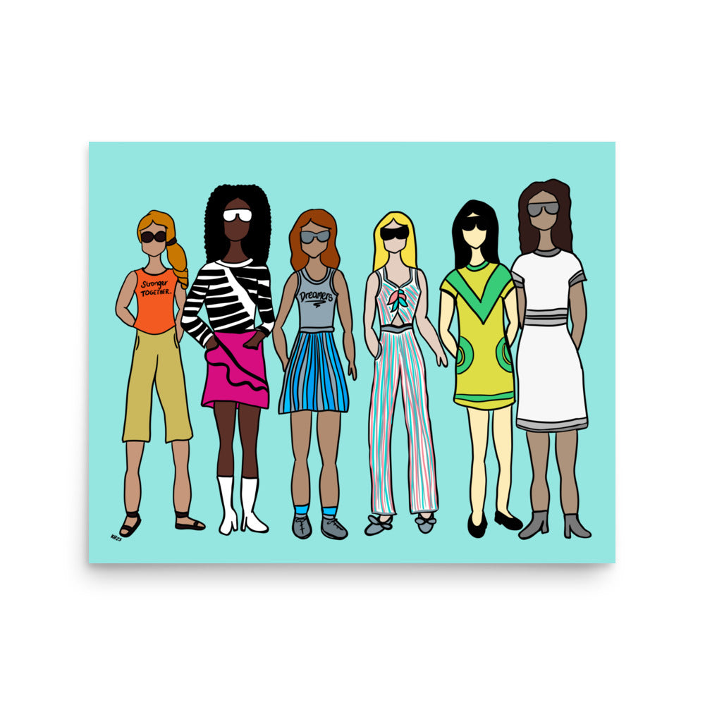 Stronger Together – Women's Empowerment Wall Art Print