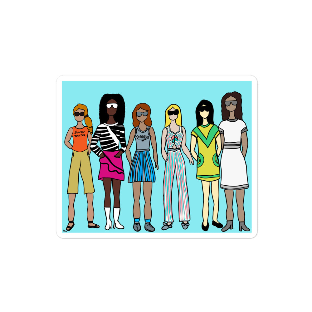 Stronger Together Woman Empowerment Bubble-free stickers
