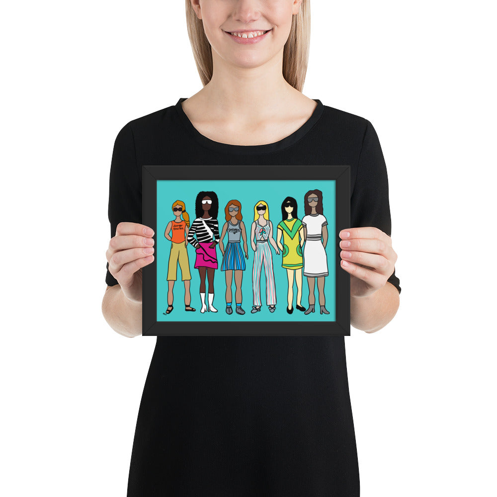 Stronger Together – Women's Empowerment Framed Wall Art Print