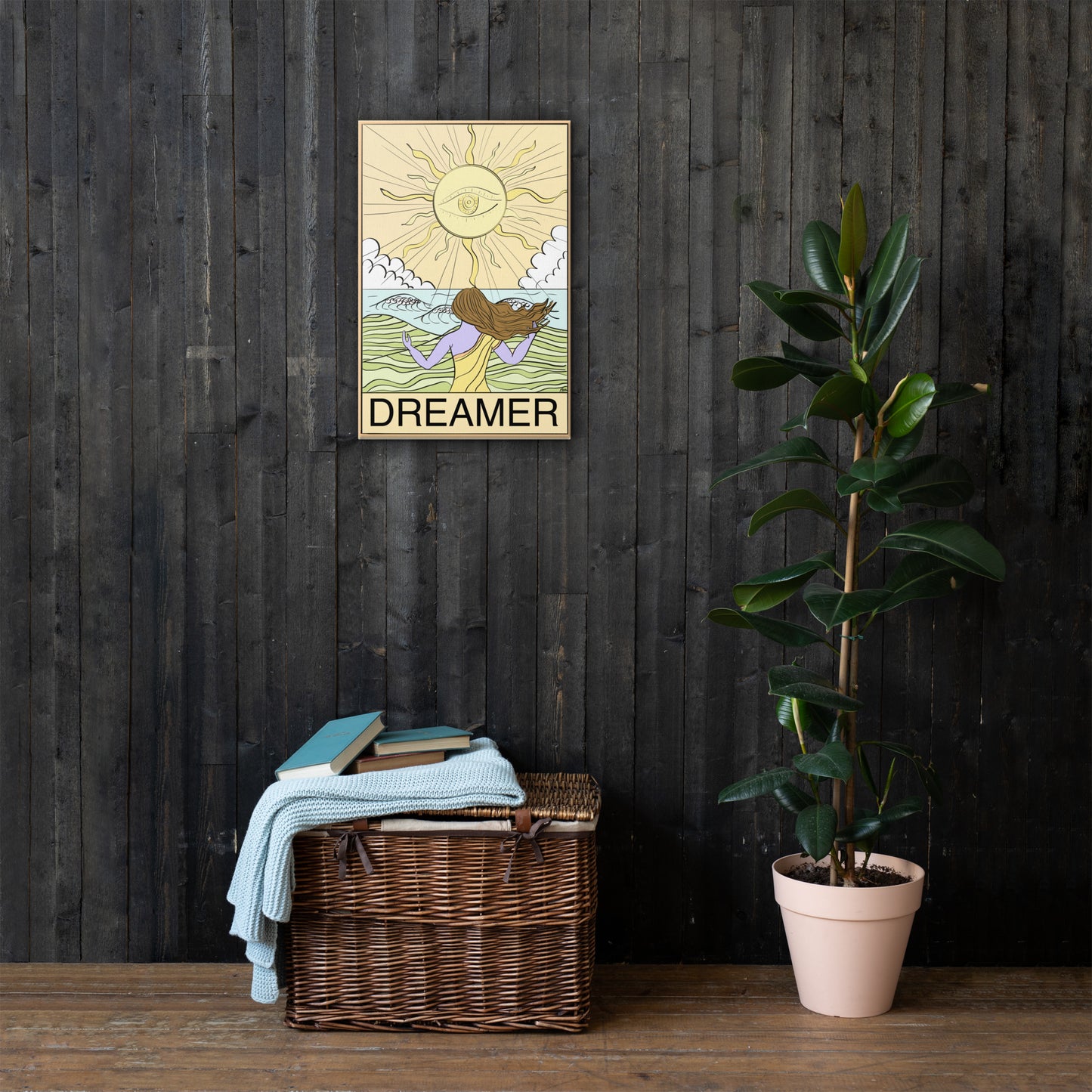 Tarot-Inspired Dreamer Canvas Print – Purposeful Dreamer Art by Karina Hines