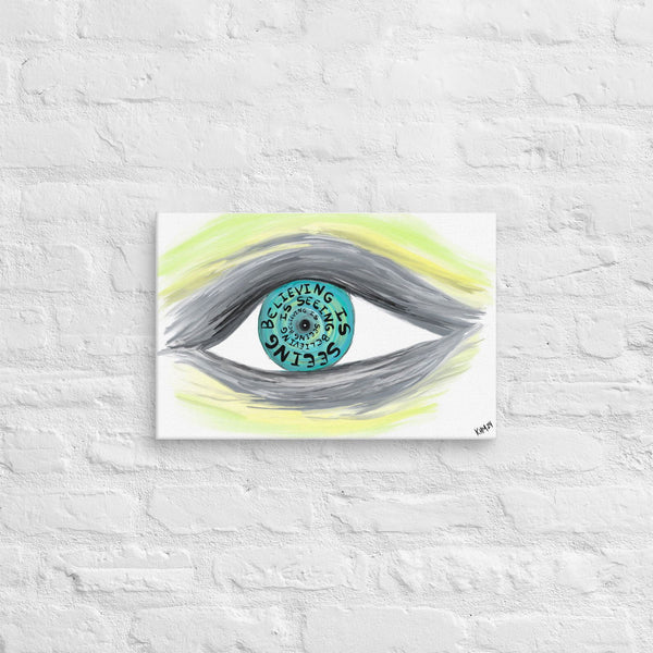 Believing is Seeing Wall Art Print on Canvas - Purposeful Dreamer 