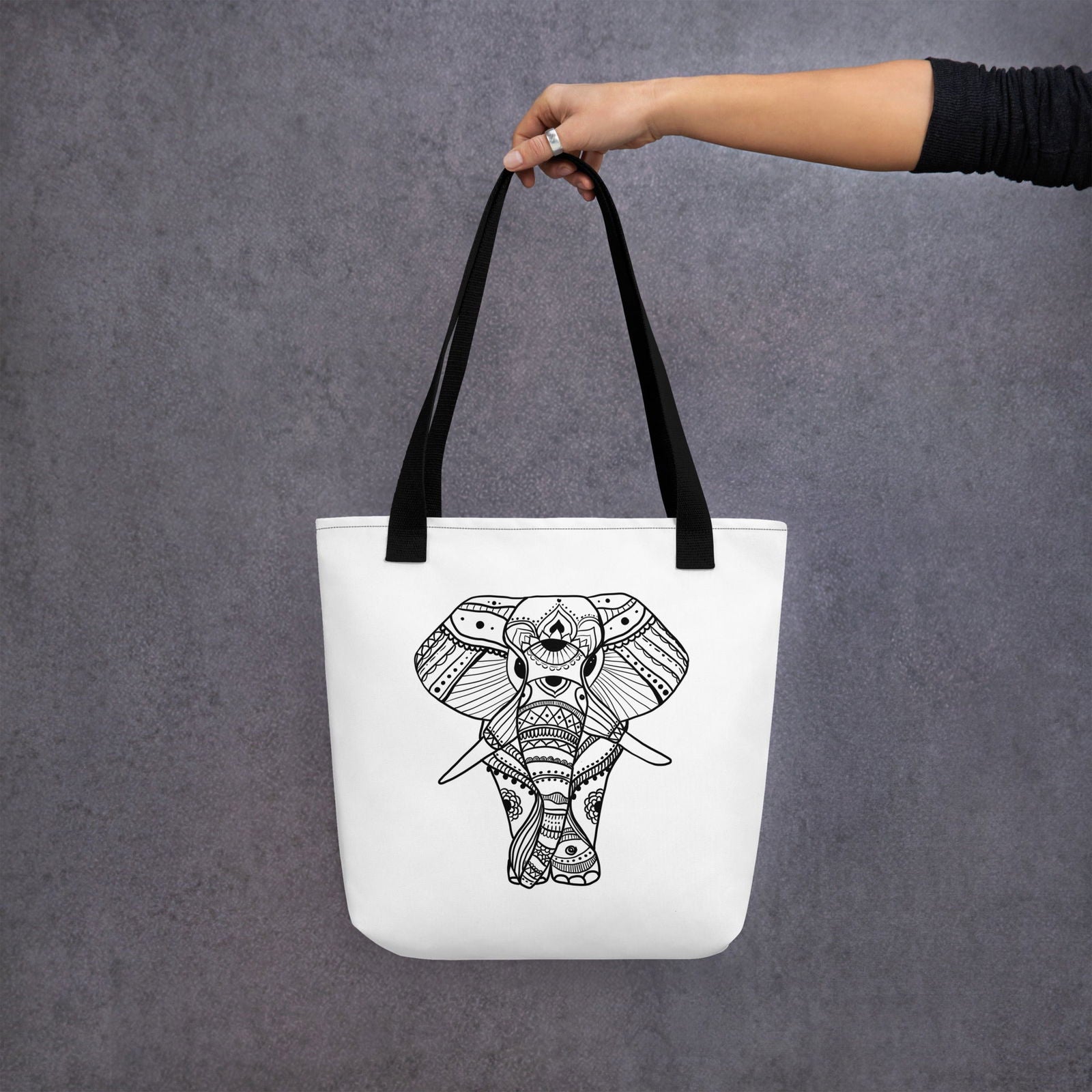 Boho Elephant Tote bag - Purposeful Dreamer 