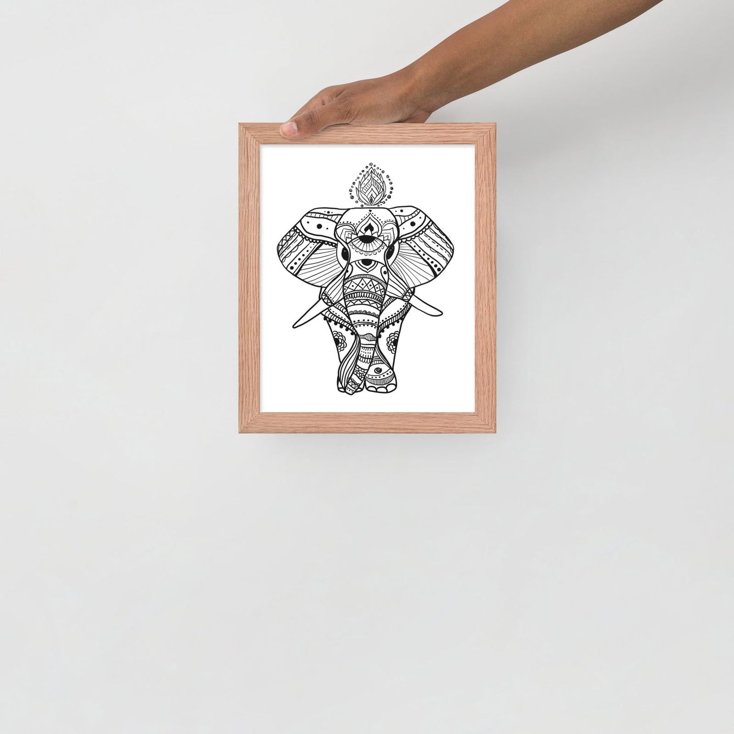 Boho Wise Elephant Framed Poster - Purposeful Dreamer 