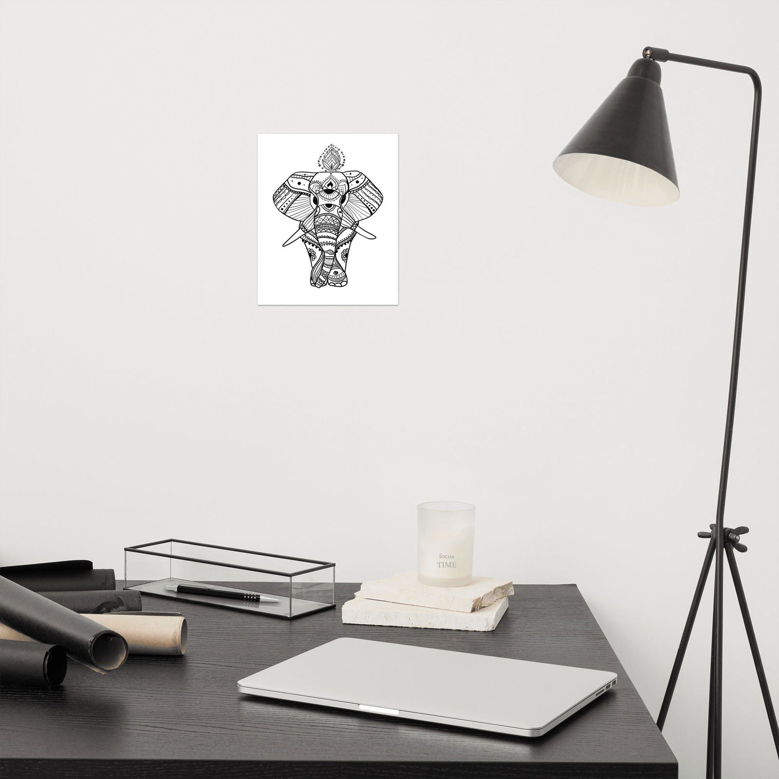 Boho Wise Elephant Poster Print - Purposeful Dreamer 