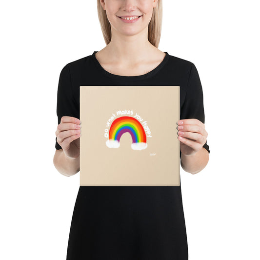 Do What Makes You Happy – Playful Canvas Print