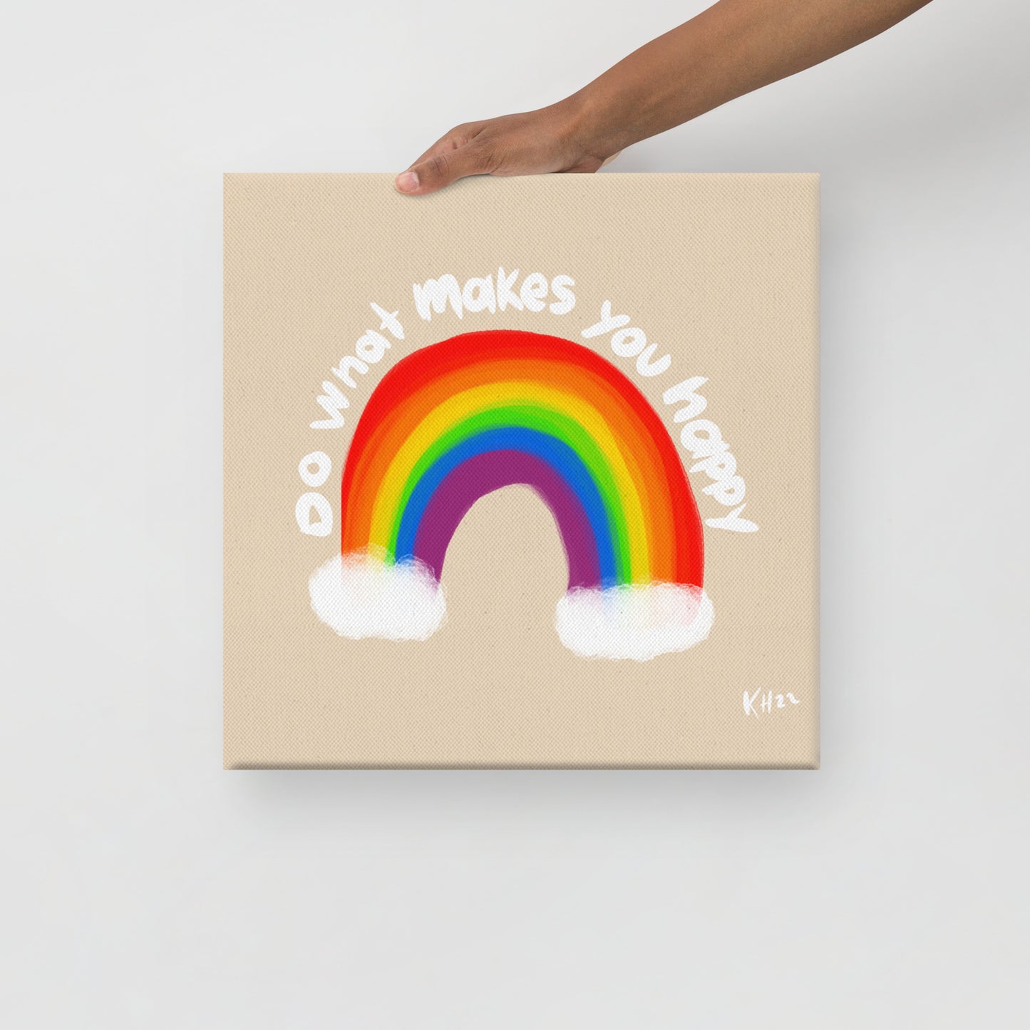 Do What Makes You Happy – Playful Canvas Print