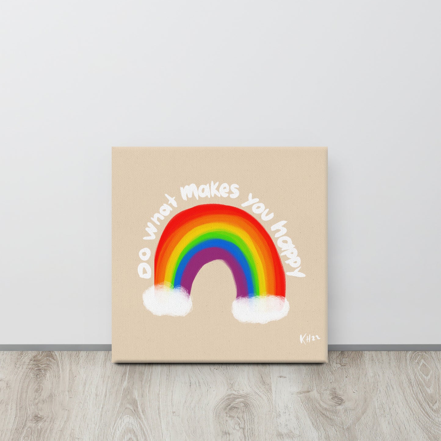 Do What Makes You Happy – Playful Canvas Print