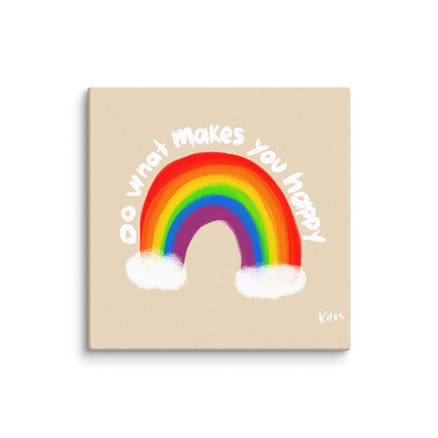 Do What Makes You Happy – Playful Canvas Print
