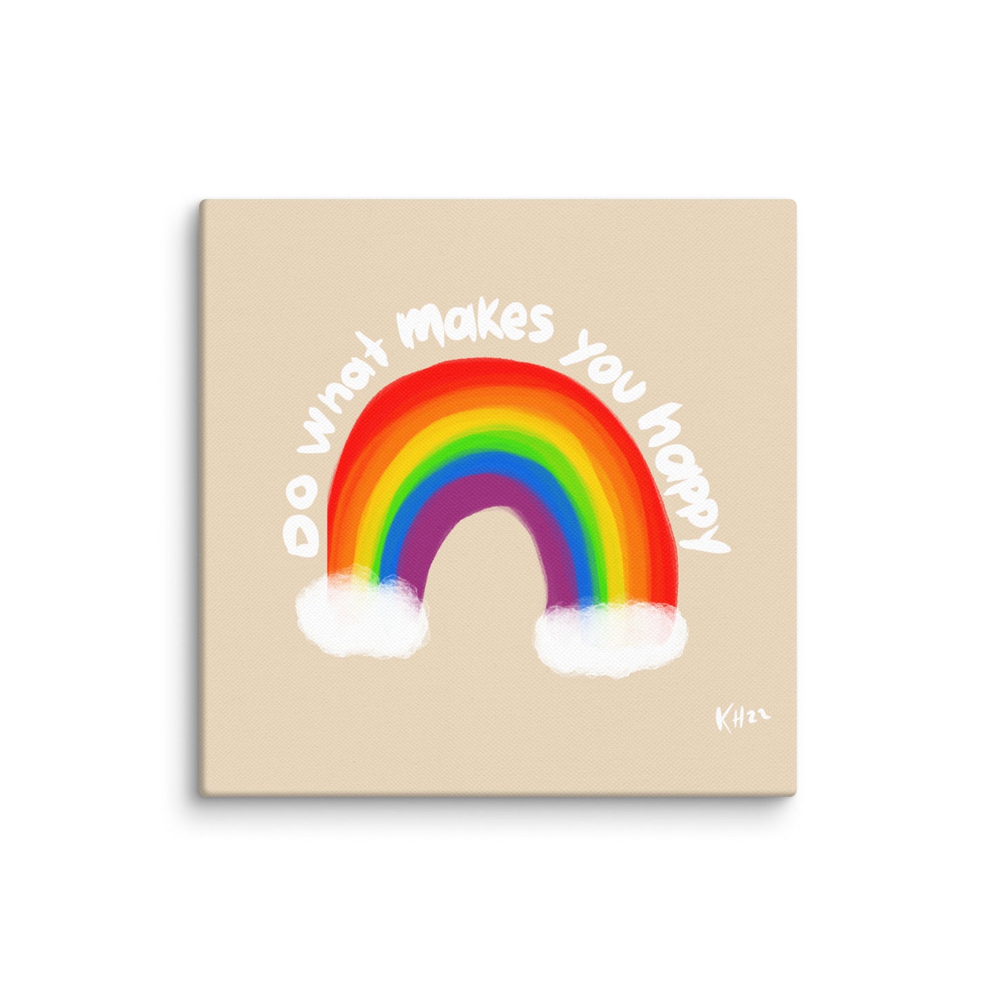 Do What Makes You Happy – Playful Canvas Print
