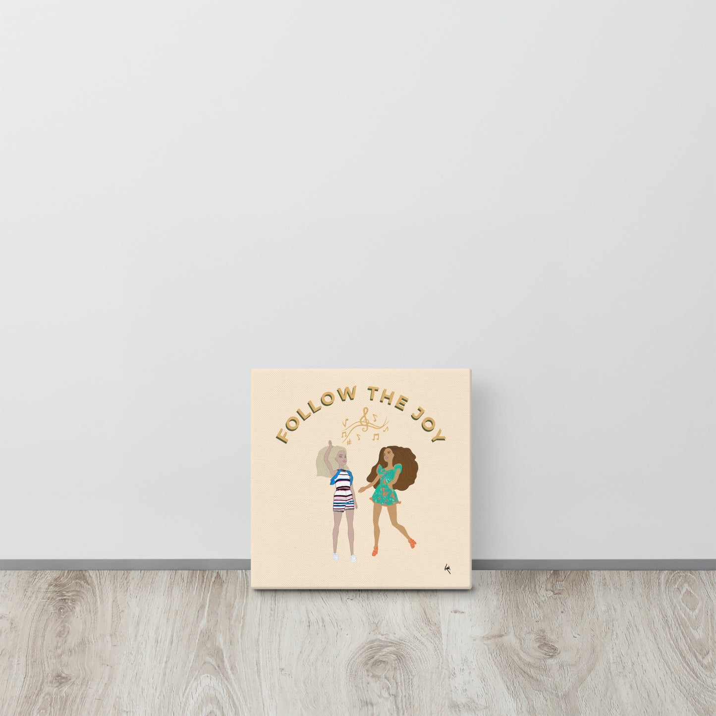 Follow the Joy Barbie-Inspired Canvas – Art to Uplift Your Space