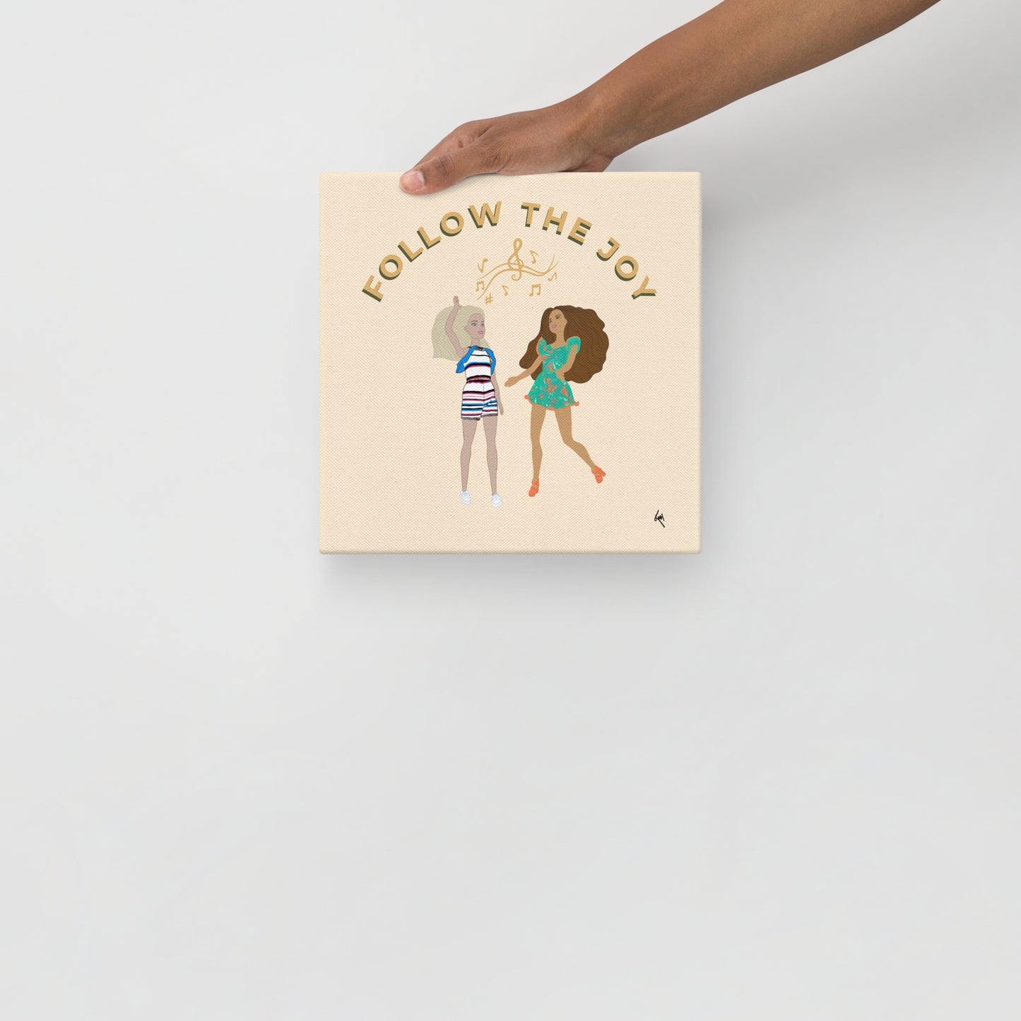 Follow the Joy Barbie-Inspired Canvas – Art to Uplift Your Space
