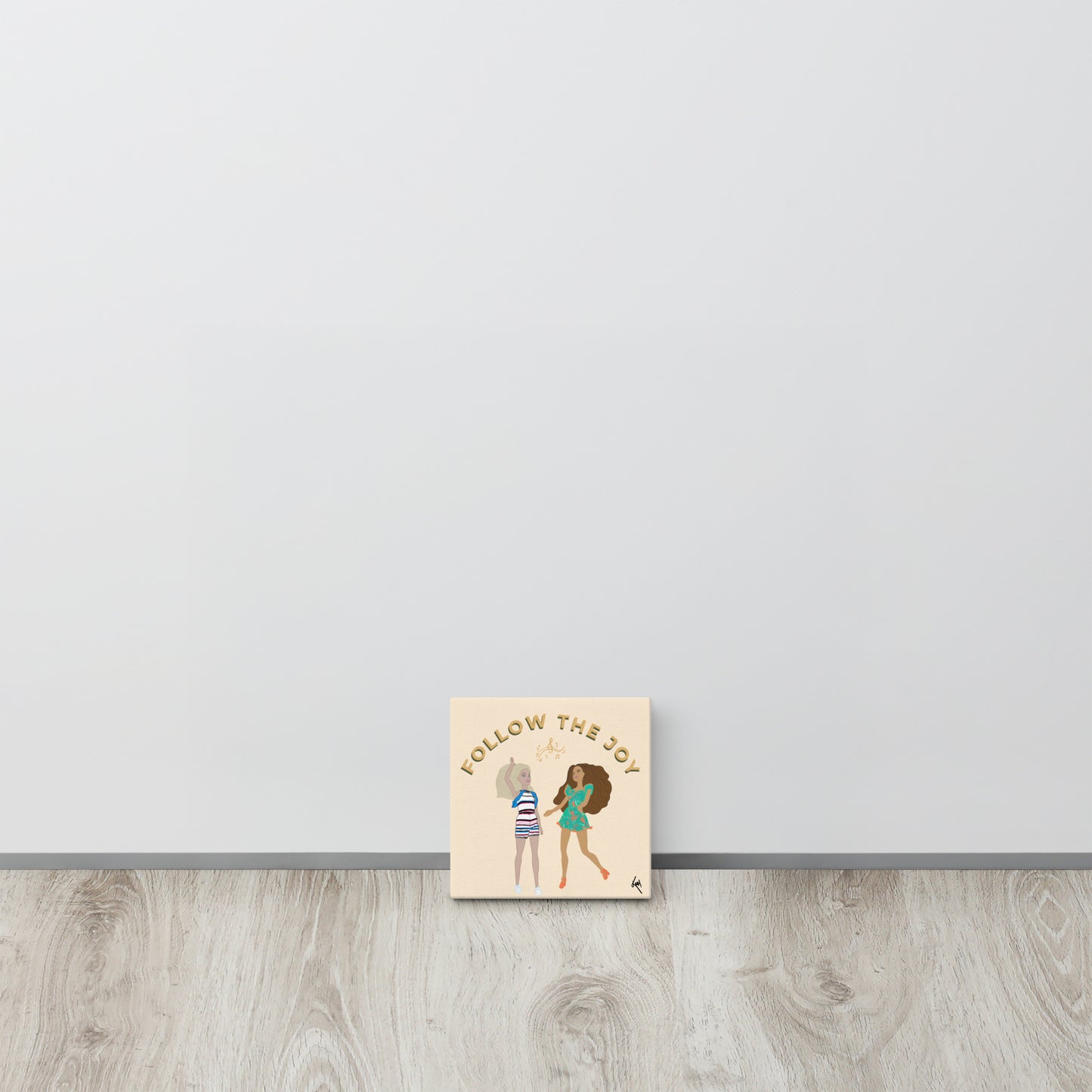 Follow the Joy Barbie-Inspired Canvas – Art to Uplift Your Space