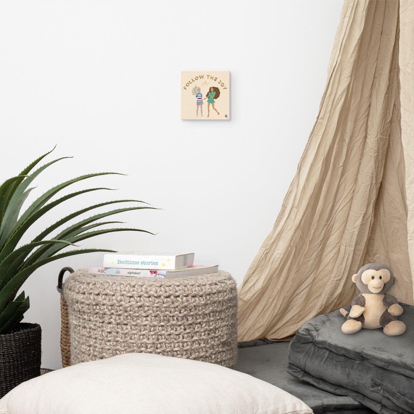 Follow the Joy Barbie-Inspired Canvas – Art to Uplift Your Space