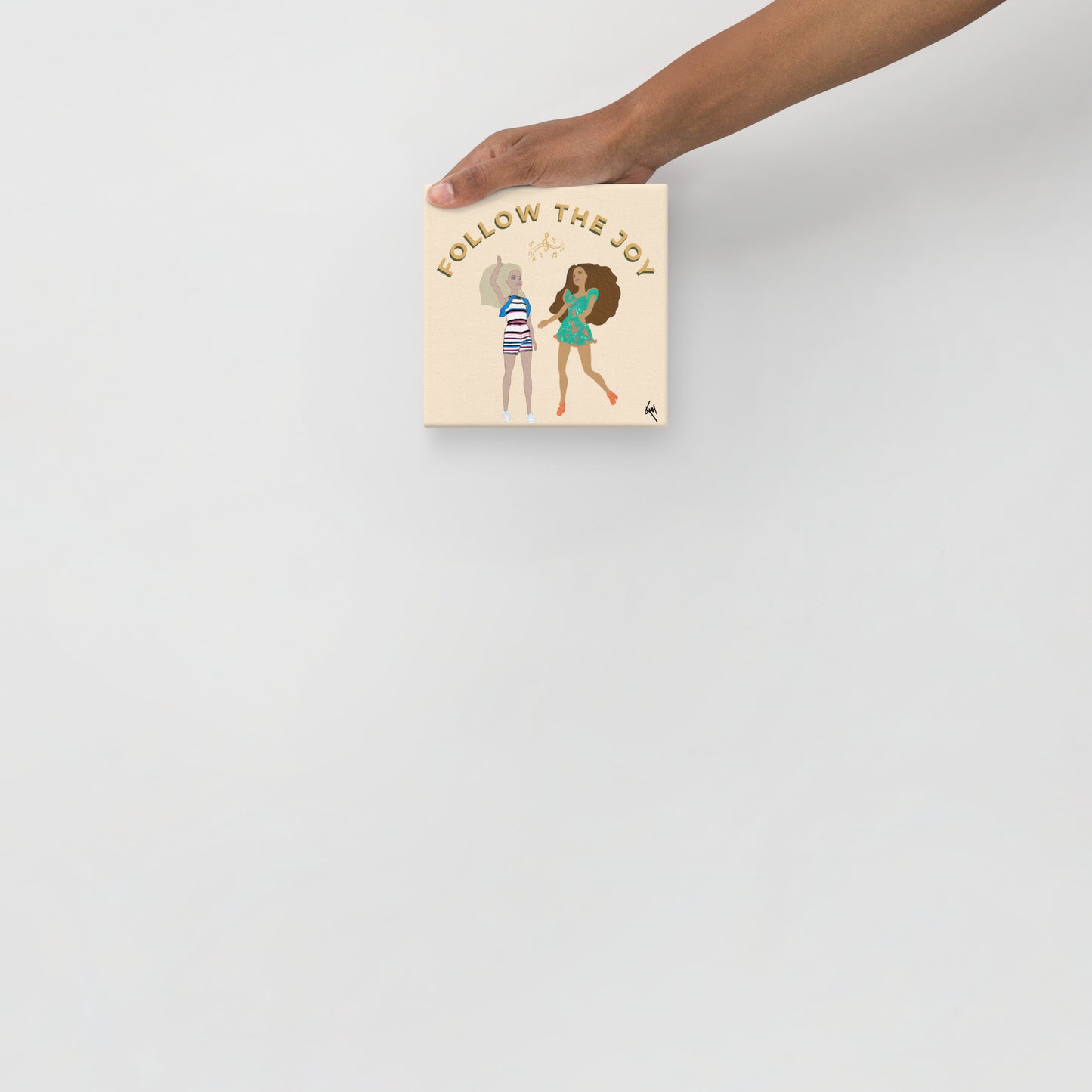 Follow the Joy Barbie-Inspired Canvas – Art to Uplift Your Space