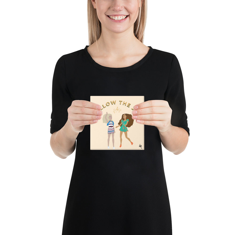 Follow the Joy Barbie-Inspired Canvas – Art to Uplift Your Space