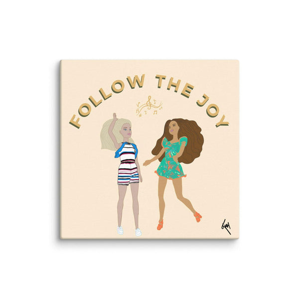 Follow the Joy Barbie Inspired Wall Art Canvas - Purposeful Dreamer 