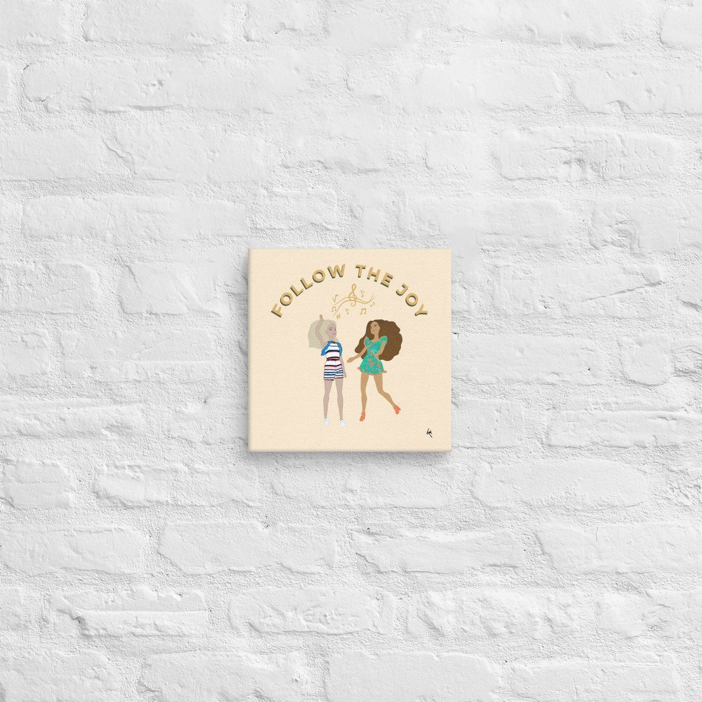 Follow the Joy Barbie Inspired Wall Art Canvas - Purposeful Dreamer 