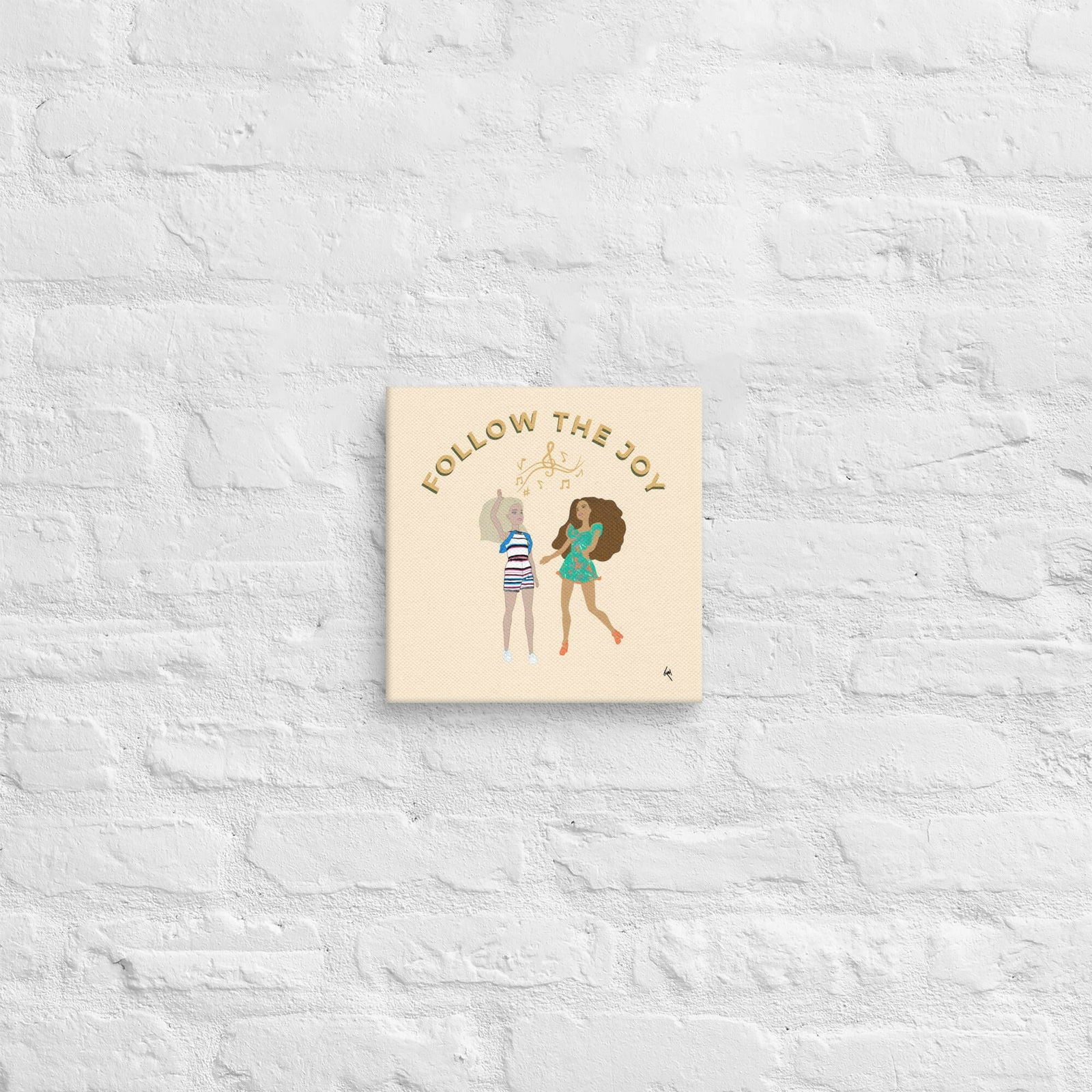 Follow the Joy Barbie Inspired Wall Art Canvas - Purposeful Dreamer 
