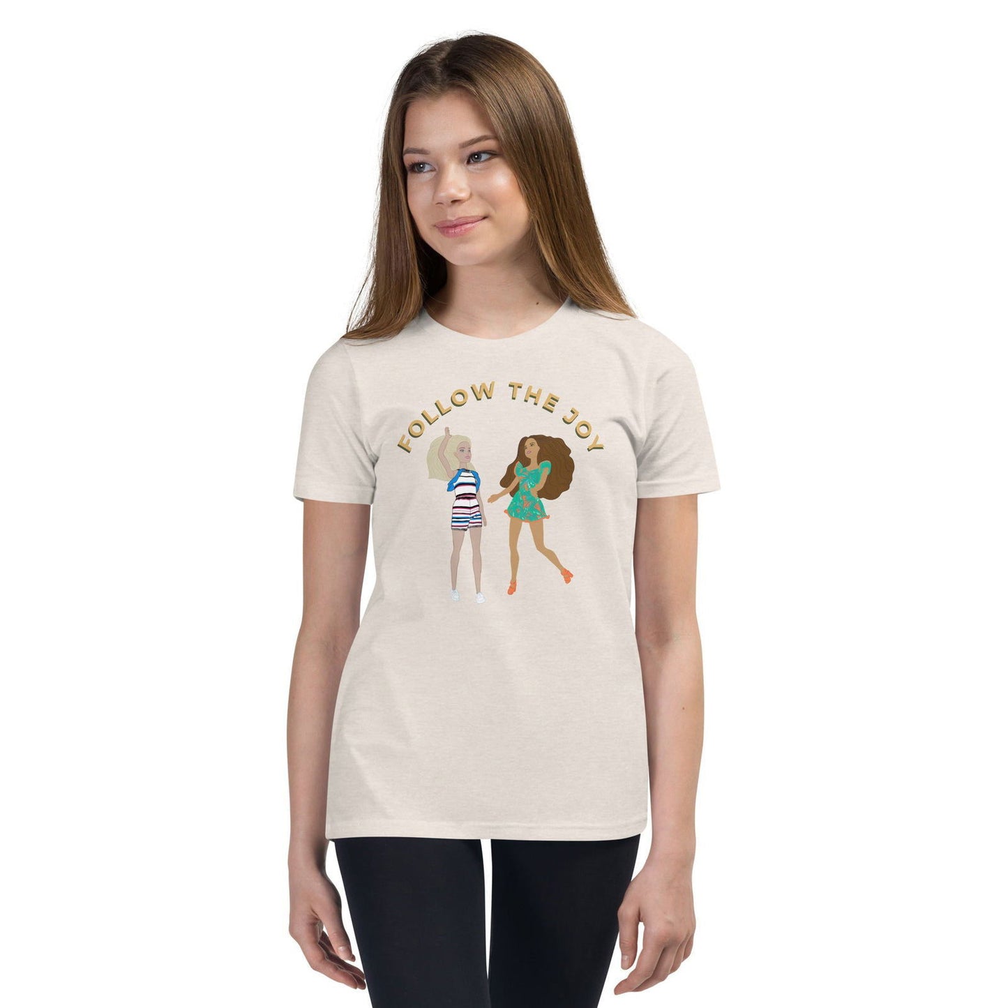 Follow the Joy Youth Barbie Inspired Short Sleeve T-Shirt - Purposeful Dreamer 