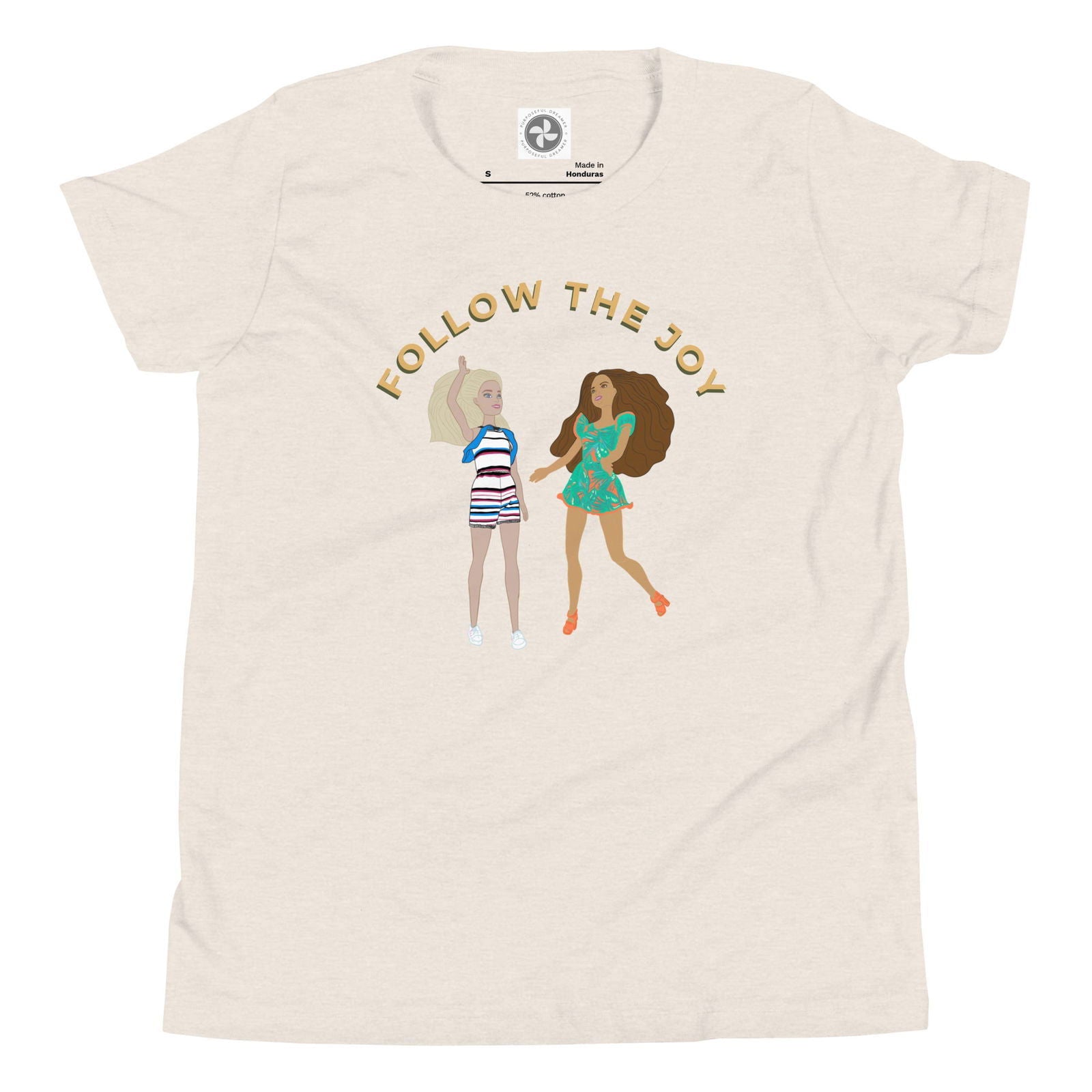 Follow the Joy Youth Barbie Inspired Short Sleeve T-Shirt - Purposeful Dreamer 