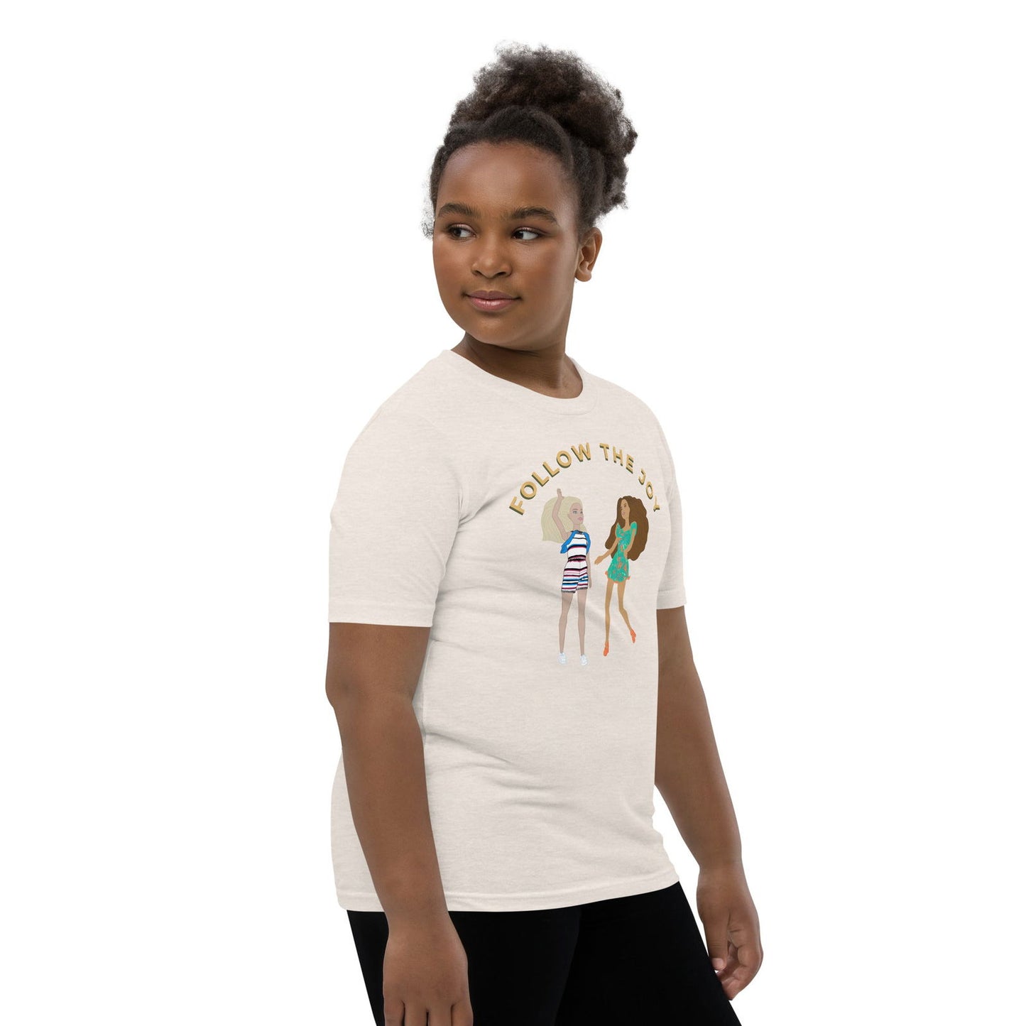 Follow the Joy Youth Barbie Inspired Short Sleeve T-Shirt - Purposeful Dreamer 