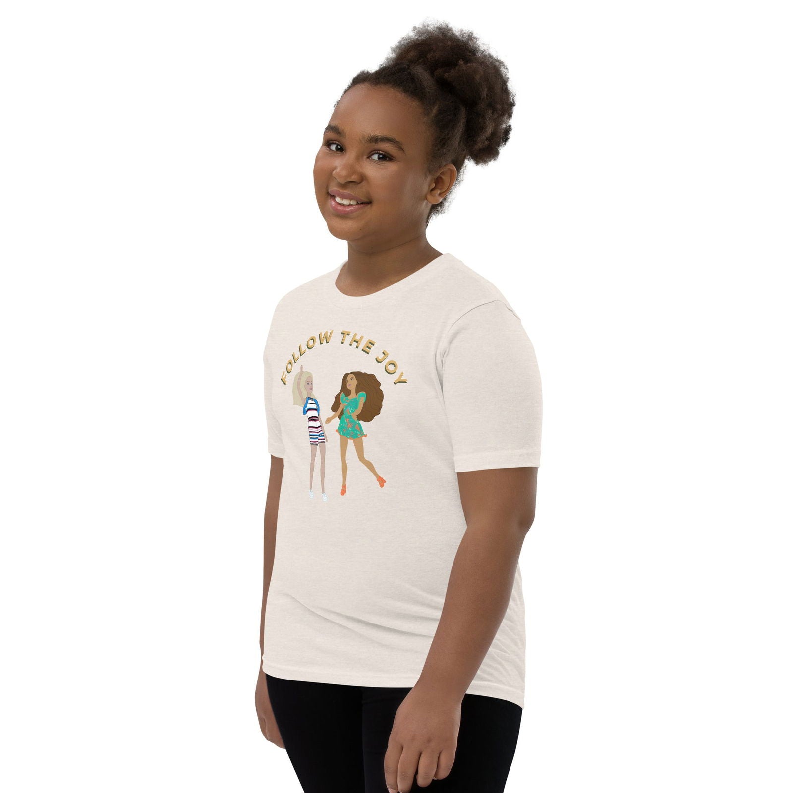 Follow the Joy Youth Barbie Inspired Short Sleeve T-Shirt - Purposeful Dreamer 